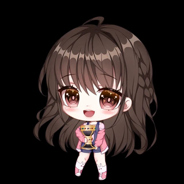 Grail-chan smiling